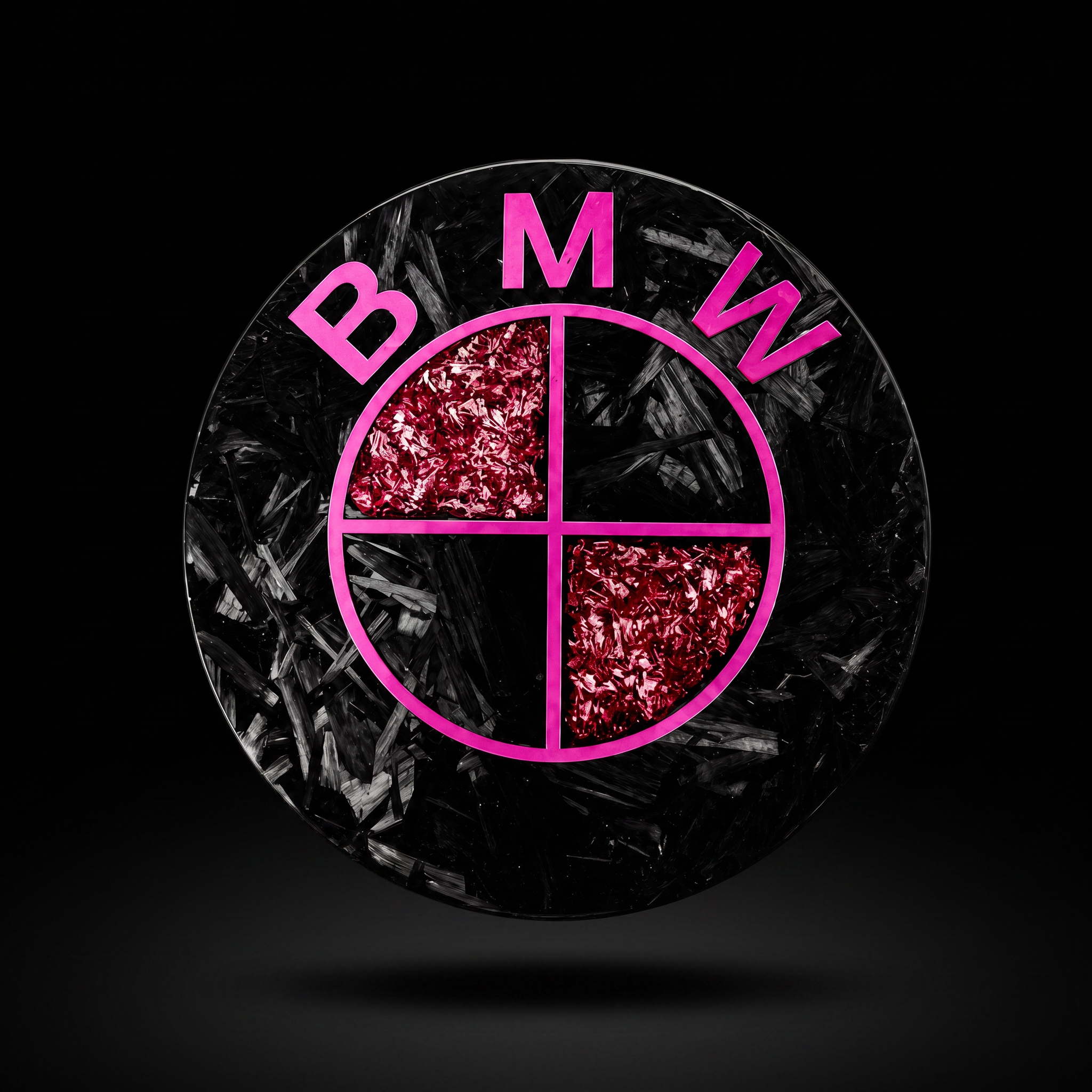 Pink Venom — Forged Carbon Badge