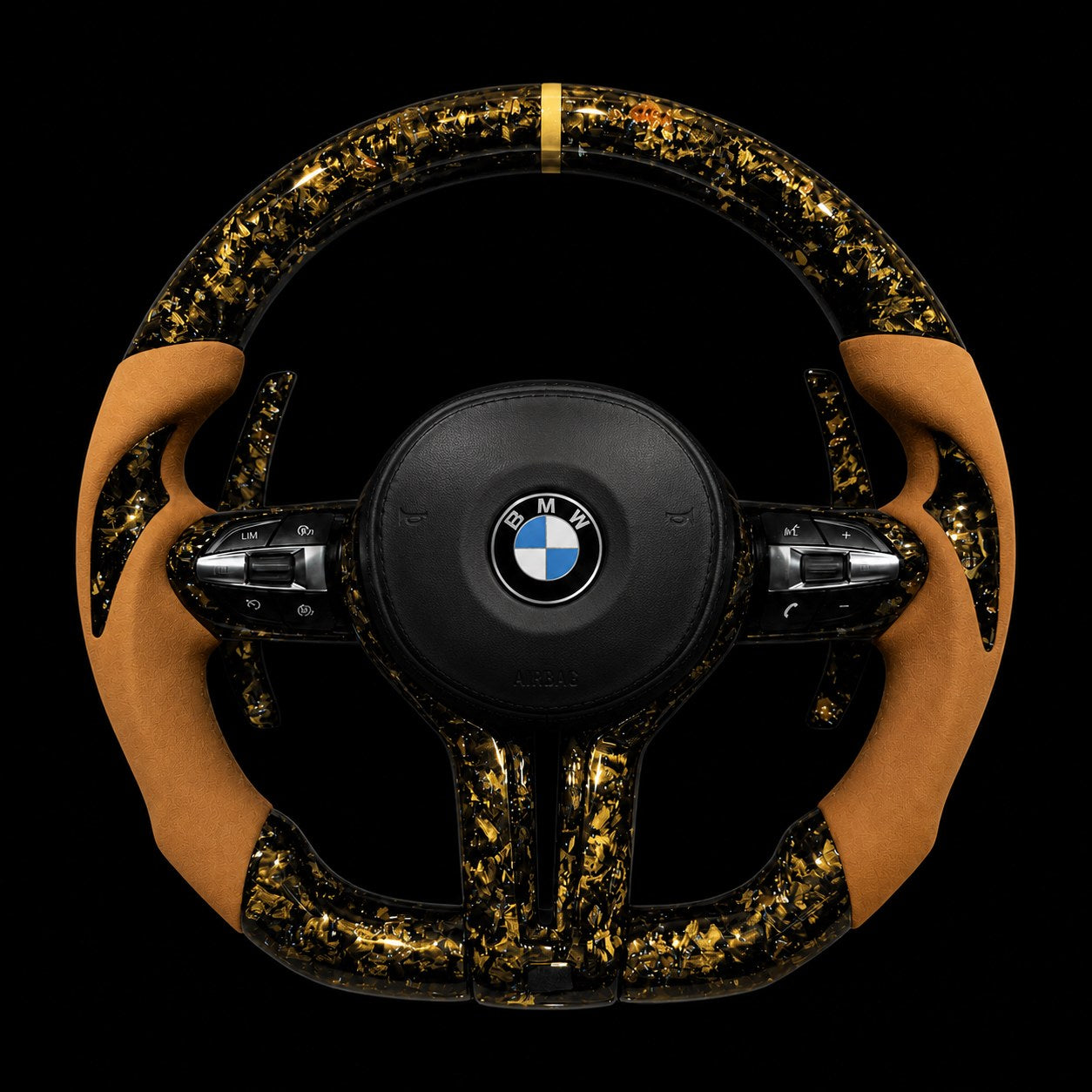 REVMODE steering wheel — Gold flake forged
